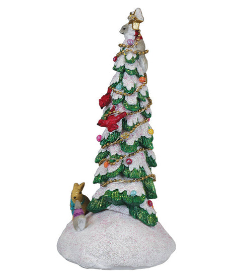 Critter Tree Lighted Figurine