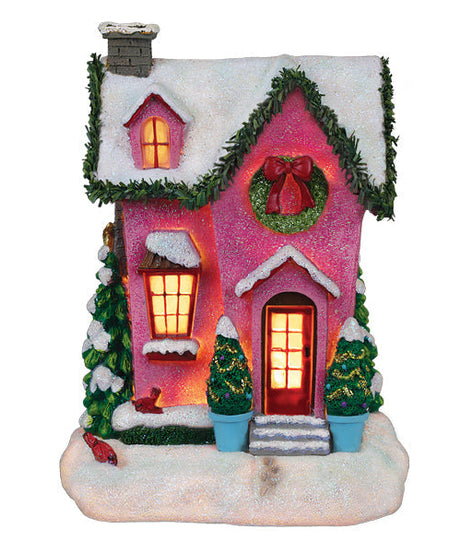 Holiday House Lighted Figurine