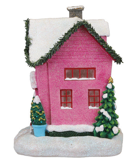 Holiday House Lighted Figurine