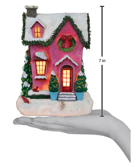 Holiday House Lighted Figurine