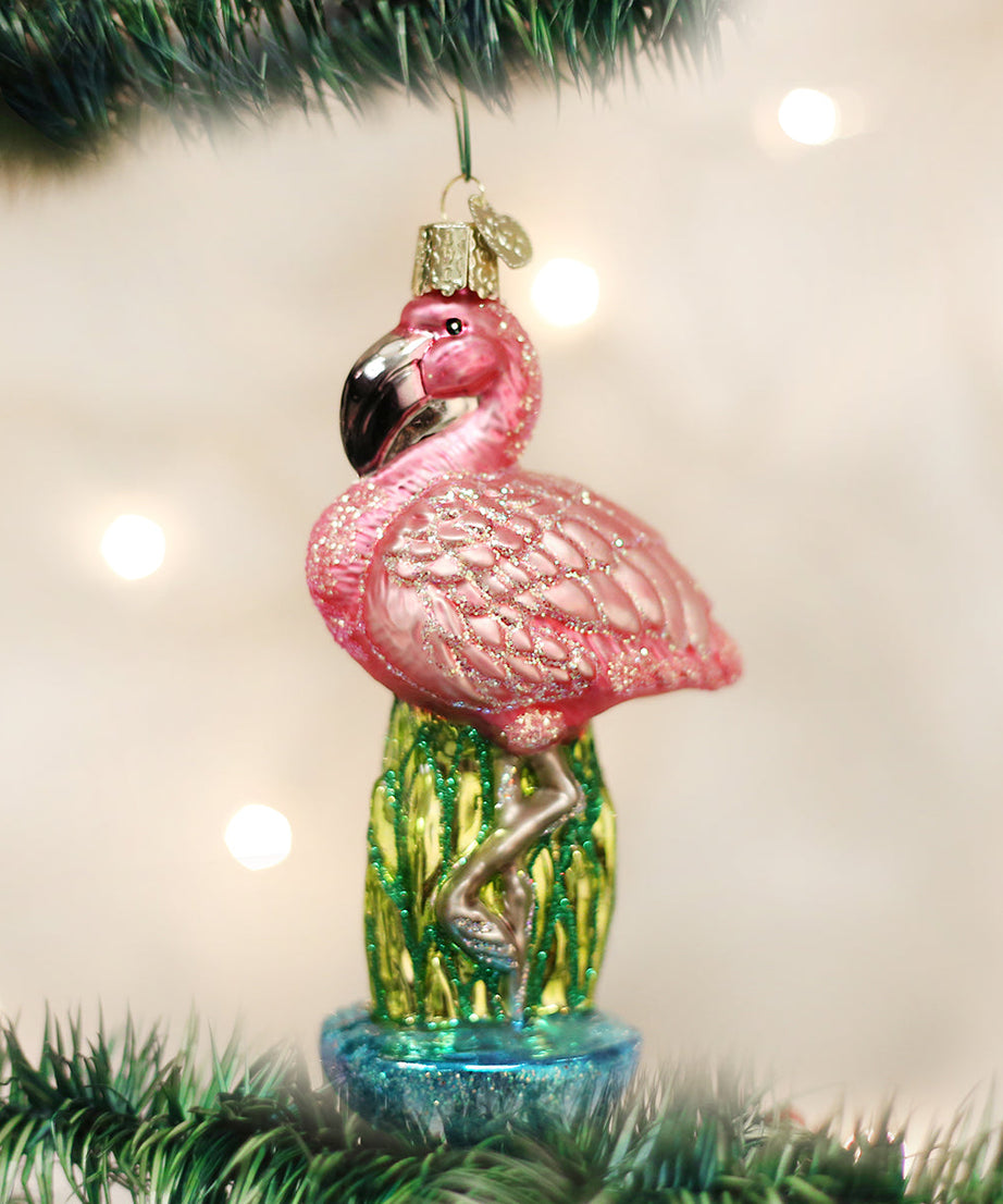 Flamingo Christmas Ornament