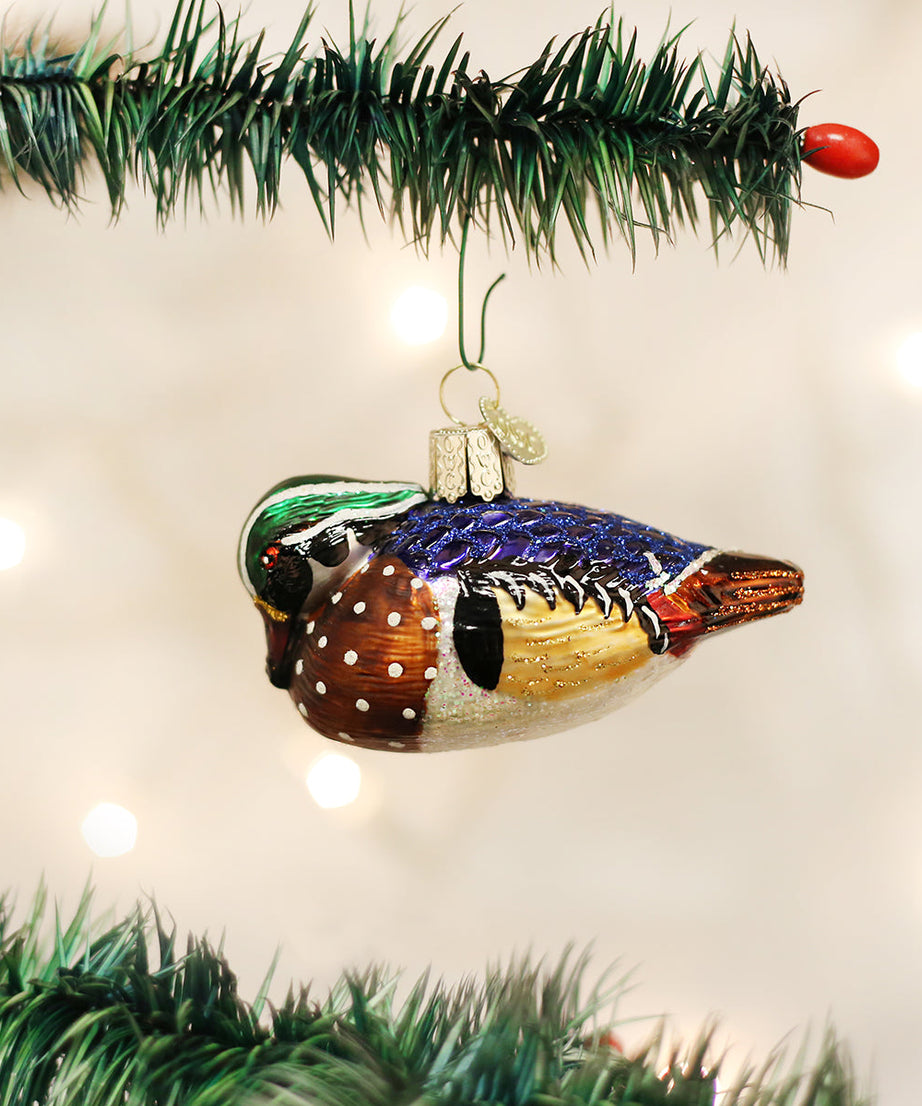 Wood Duck Christmas Ornament