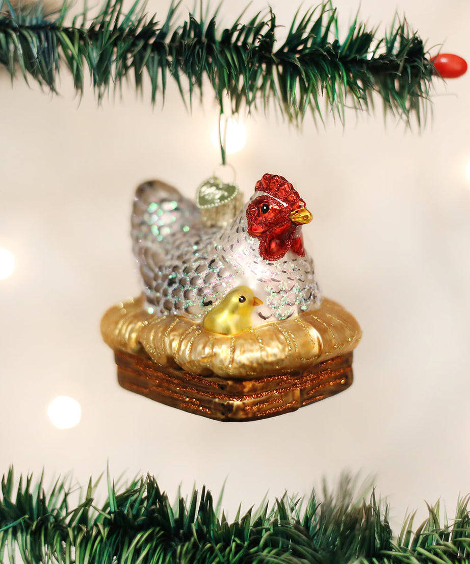 Hen On Nest Ornament