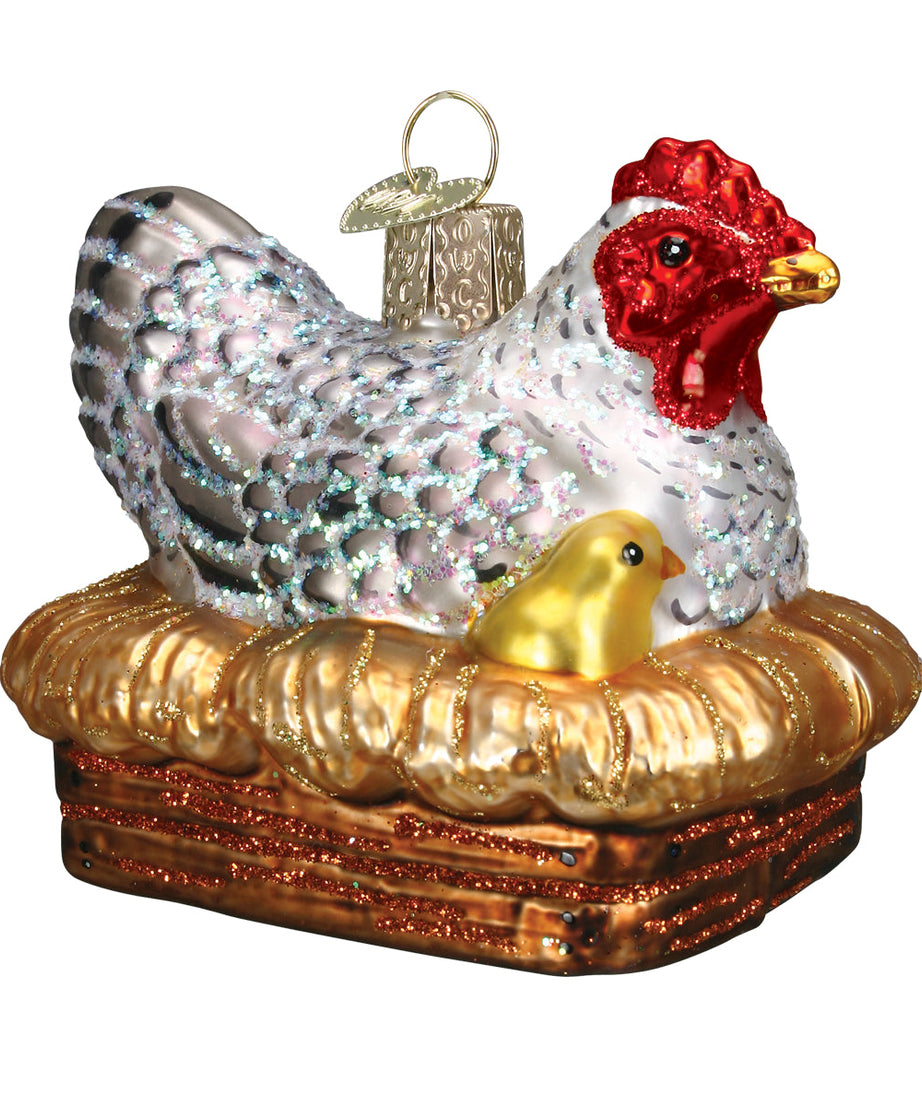 Hen On Nest Ornament