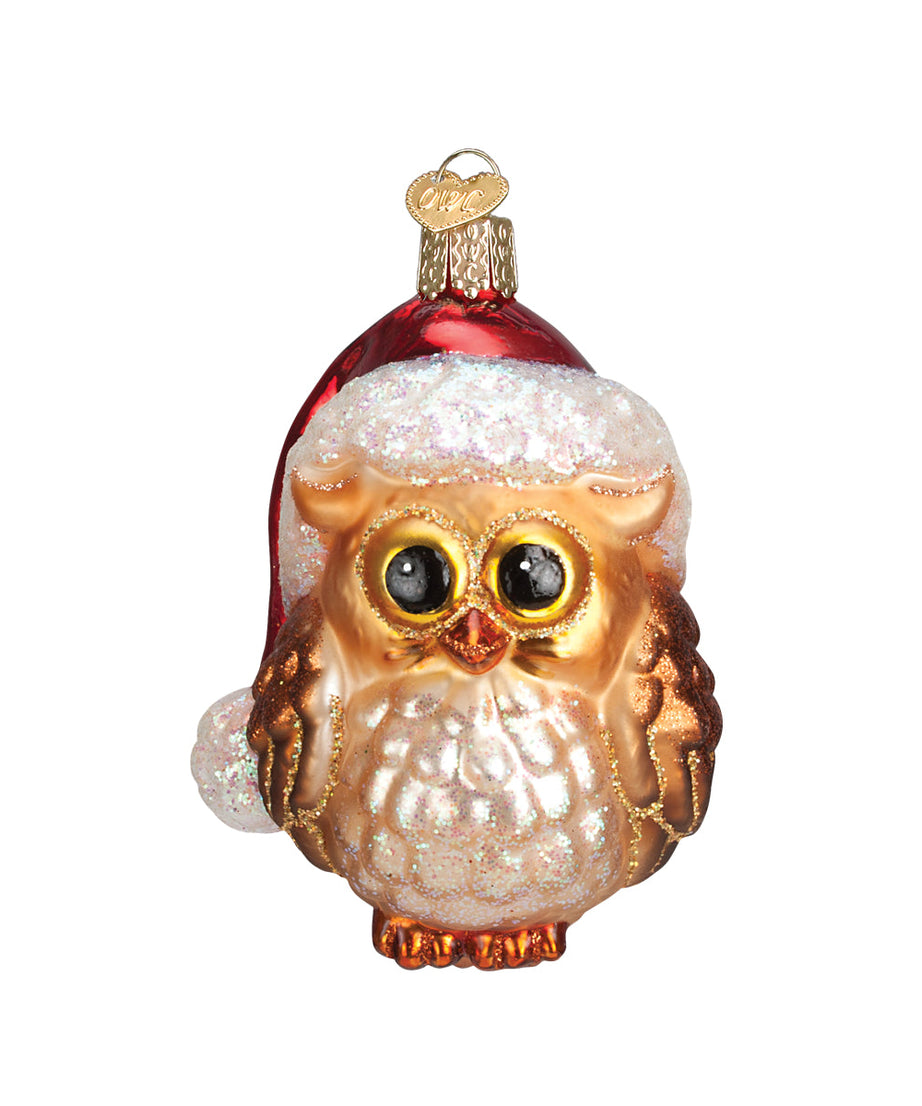 Santa Owl Ornament