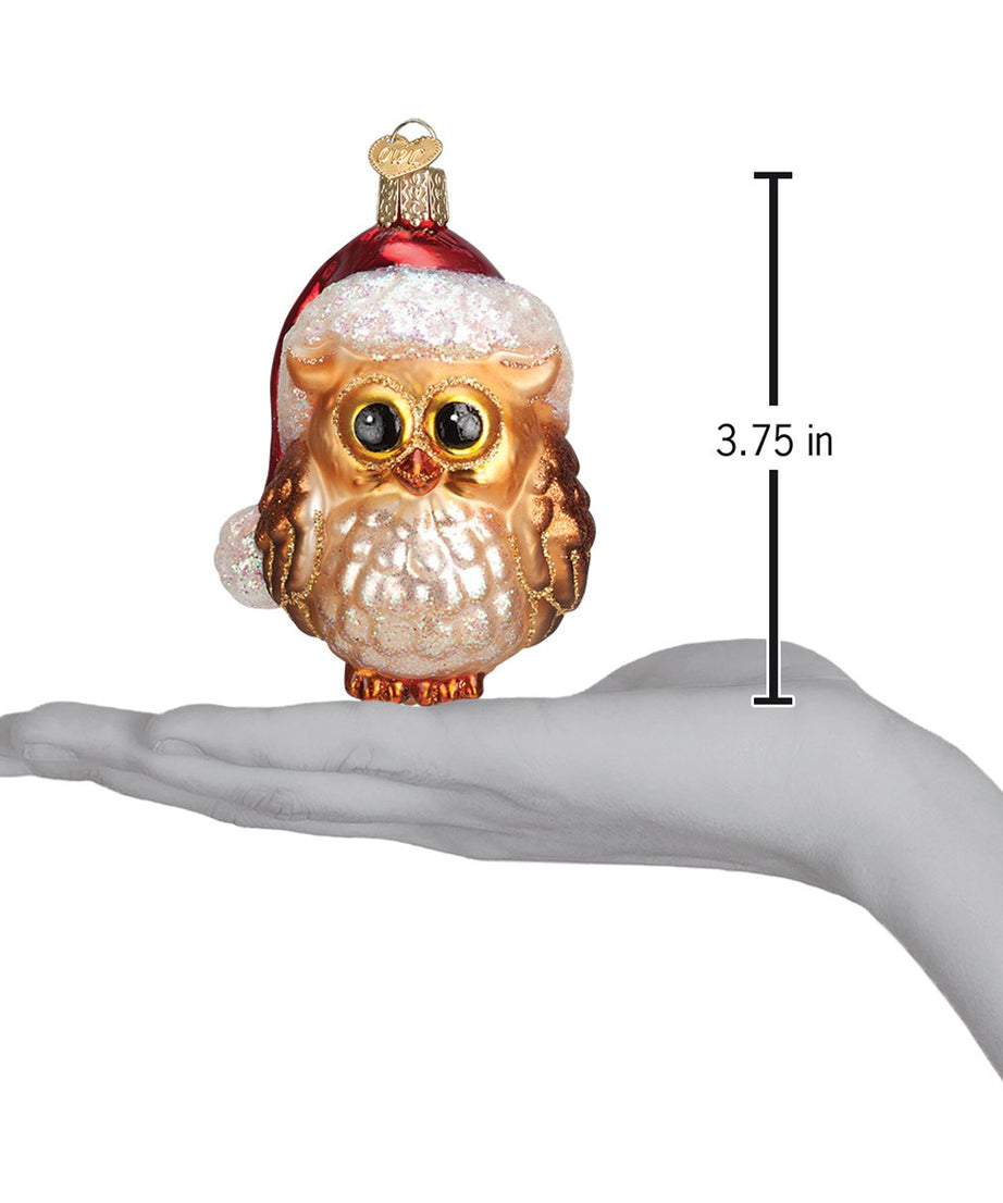 Santa Owl Ornament