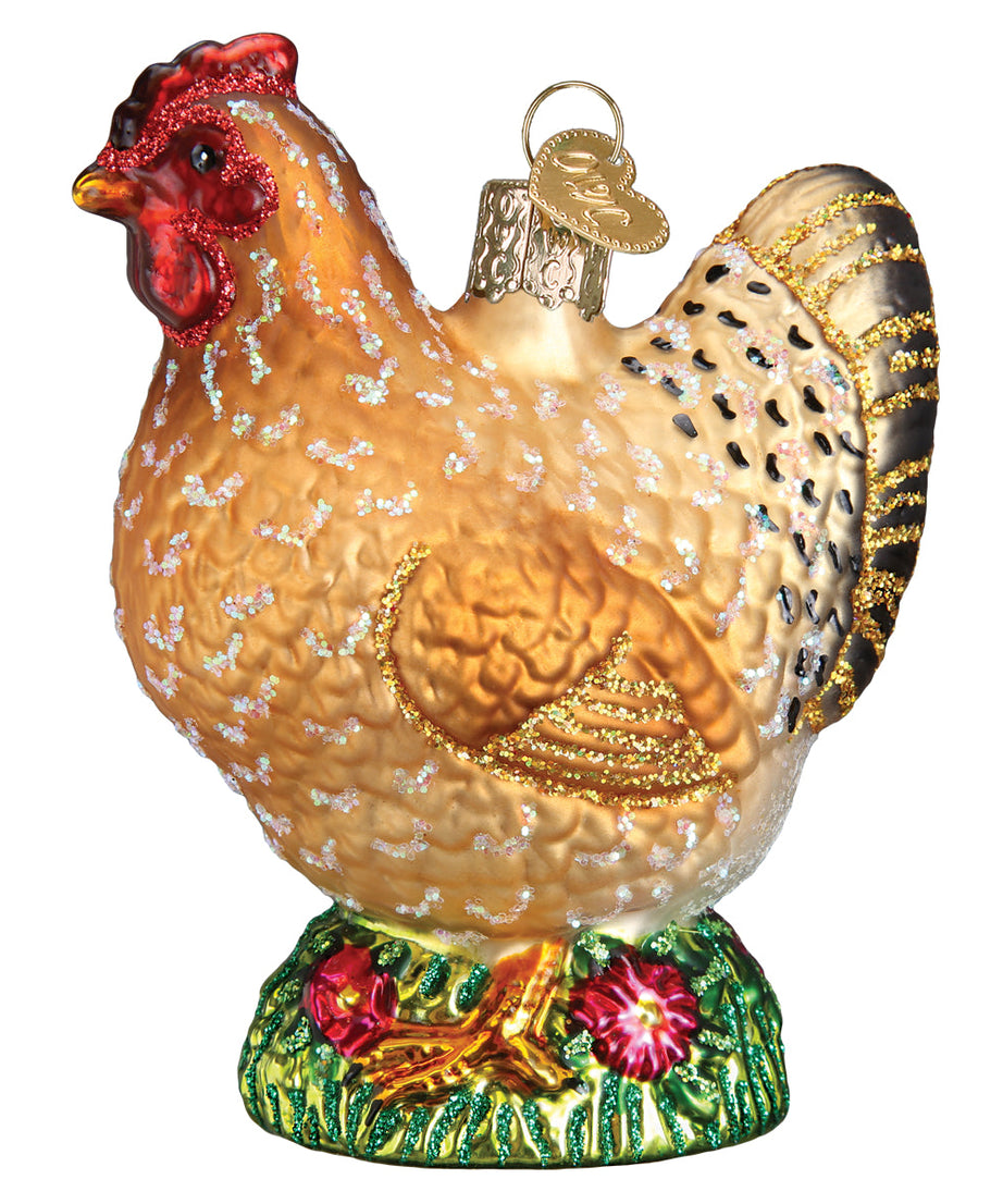 Spring Chicken Christmas Ornament