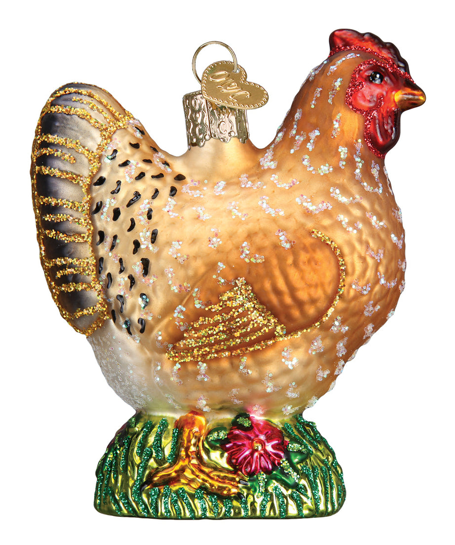 Spring Chicken Christmas Ornament