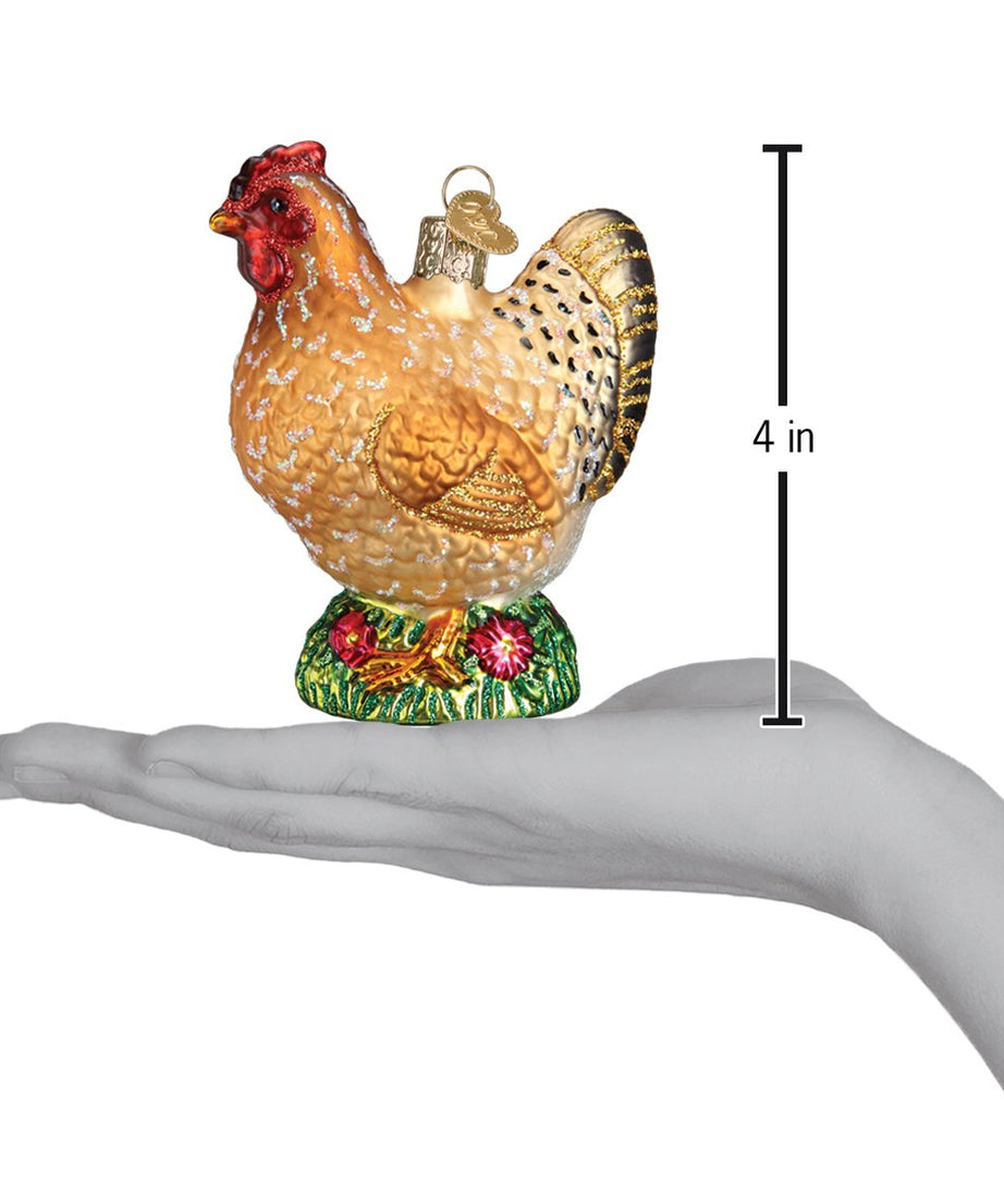 Spring Chicken Christmas Ornament