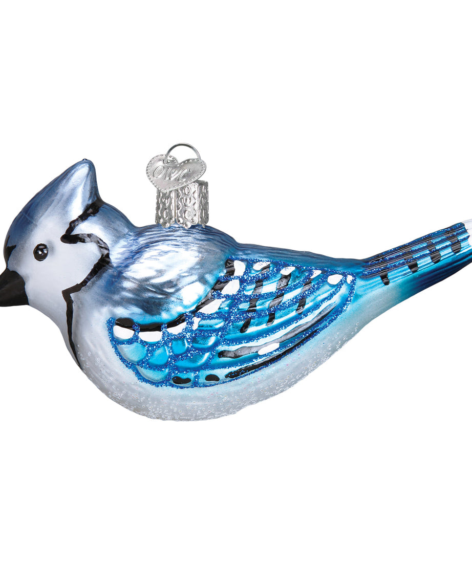 Bright Blue Jay Ornament