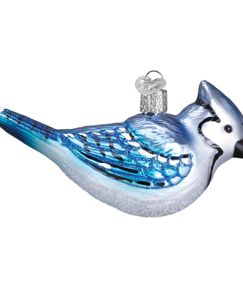 Bright Blue Jay Ornament