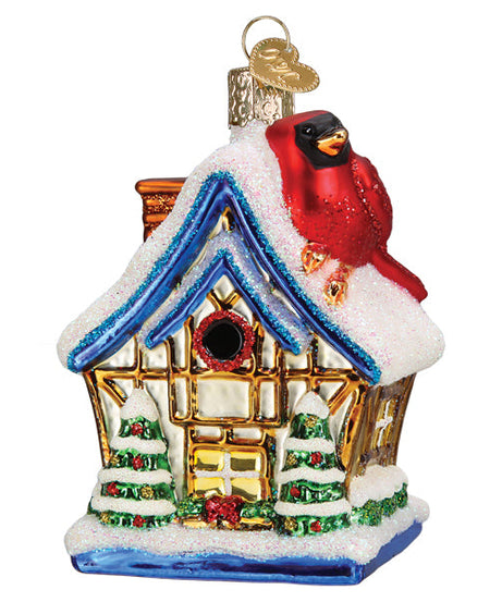 Cardinal Birdhouse Ornament