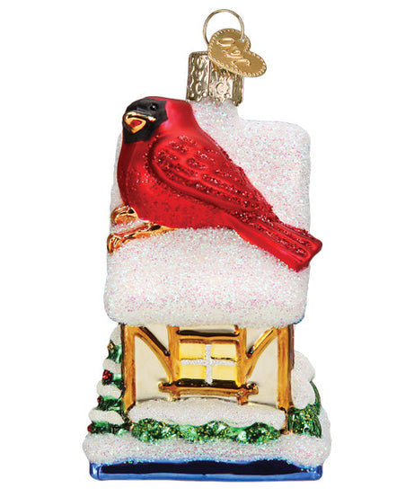 Cardinal Birdhouse Ornament