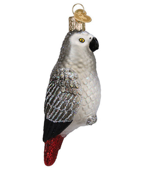 African Grey Parrot Ornament - Grazingbelles