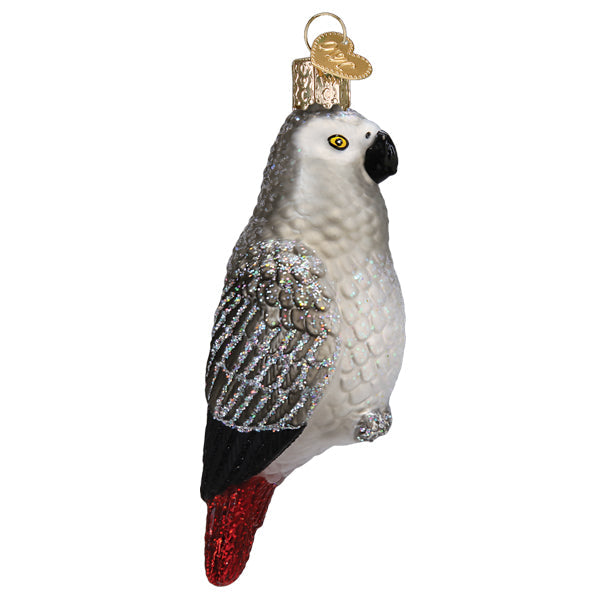 African Grey Parrot Ornament - Grazingbelles