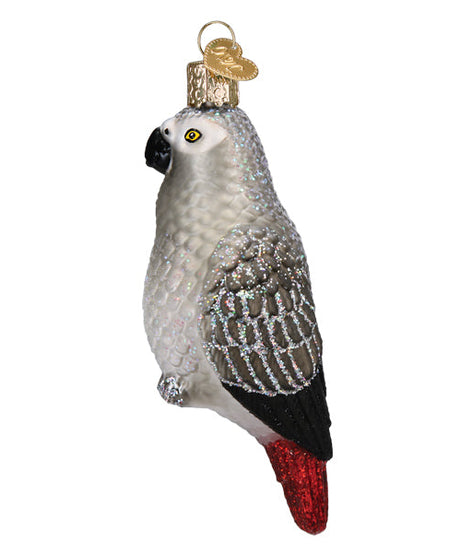 African Grey Parrot Ornament - Grazingbelles