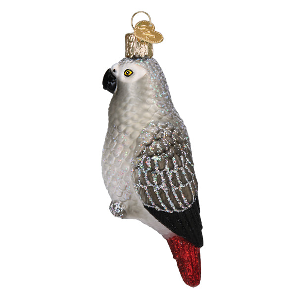 African Grey Parrot Ornament - Grazingbelles
