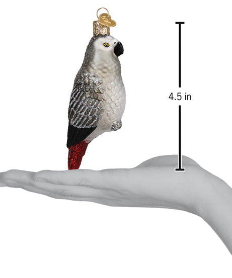 African Grey Parrot Ornament - Grazingbelles