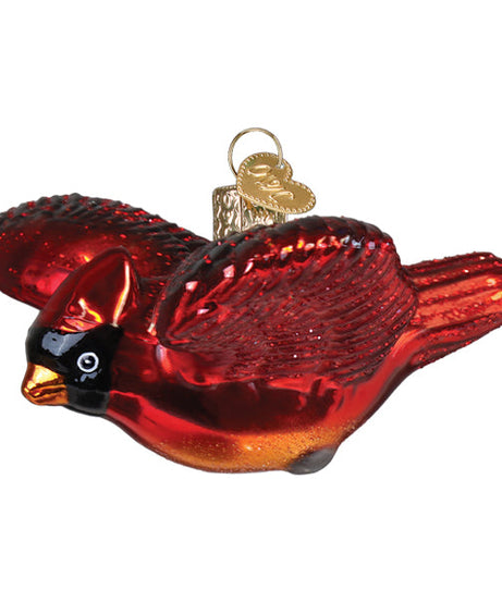 Cardinal In Flight Ornament