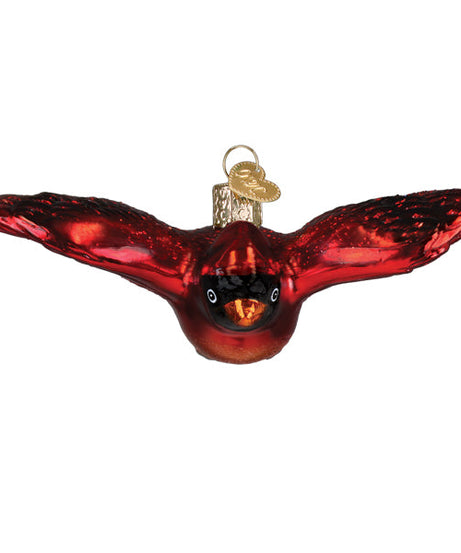 Cardinal In Flight Ornament