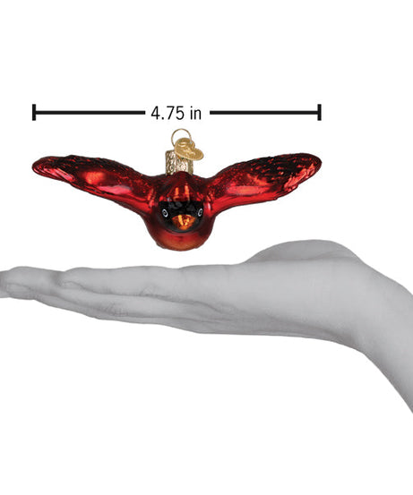 Cardinal In Flight Ornament