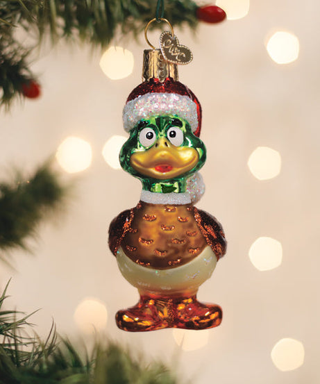Silly Santa Duck Ornament