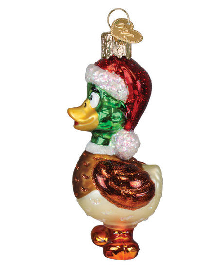 Silly Santa Duck Ornament
