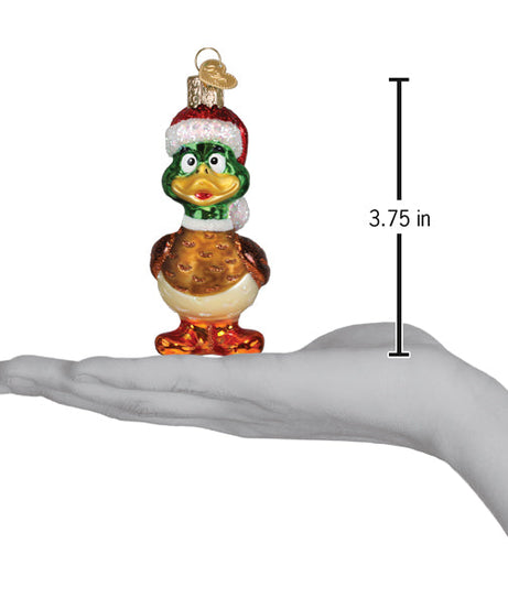 Silly Santa Duck Ornament