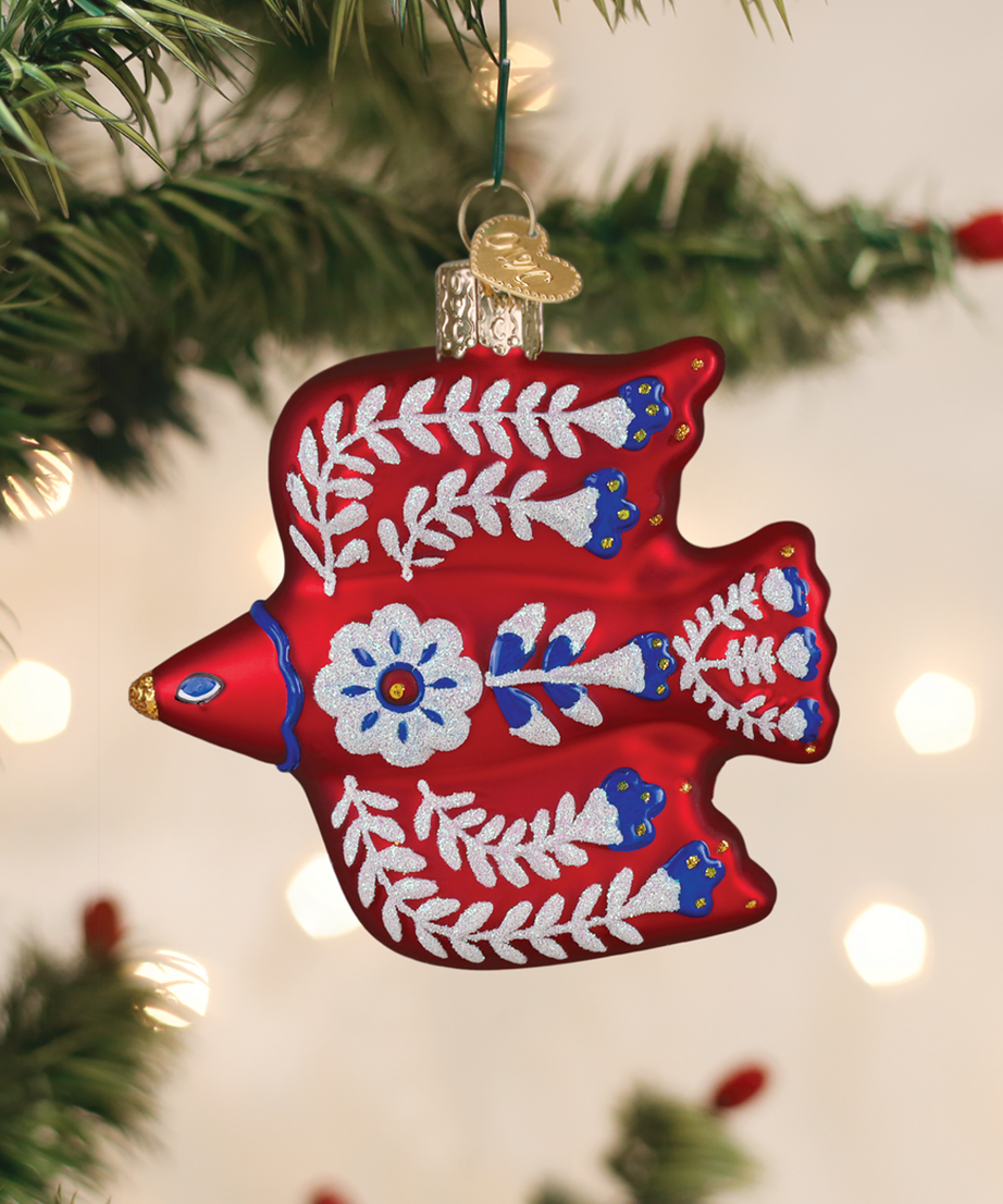 Folkfeather Thrush Ornament