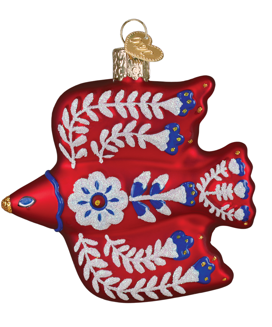 Folkfeather Thrush Ornament