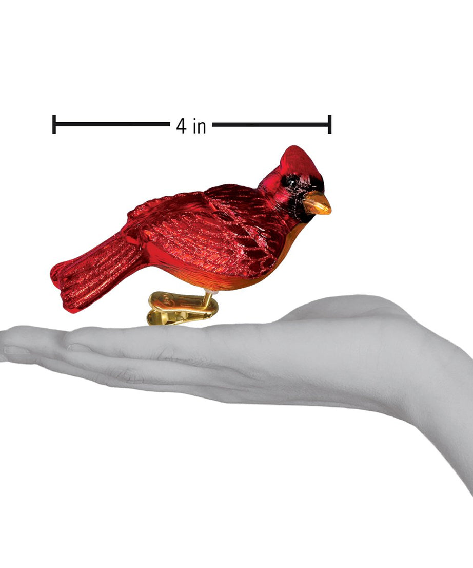 Resting Cardinal Ornament