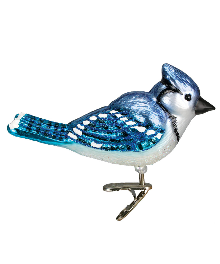 Bright Blue Jay Ornament