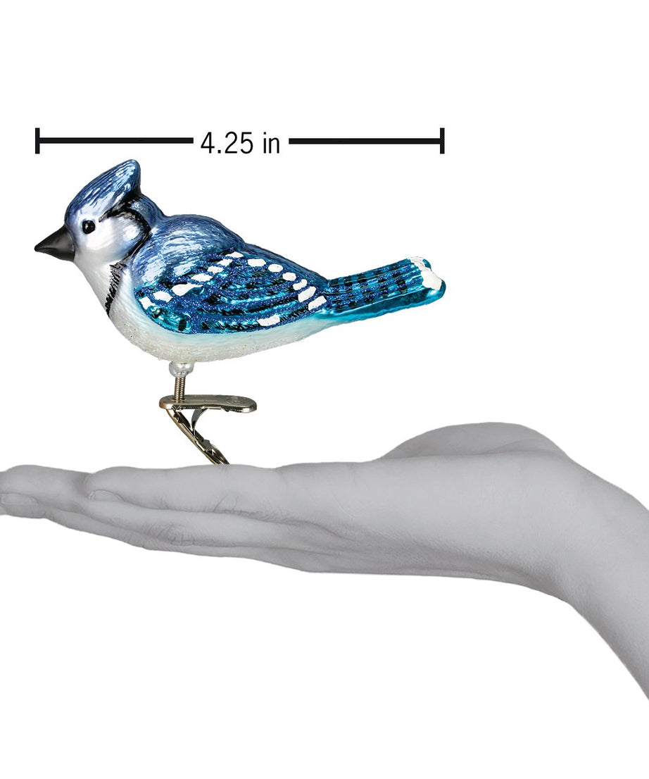 Bright Blue Jay Ornament