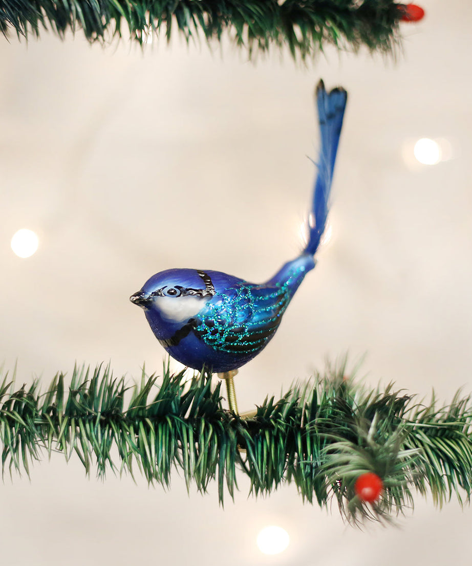 Clip-On Fairy Wren Ornament