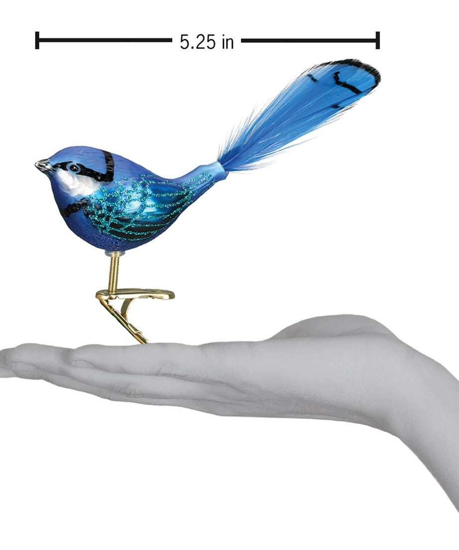 Clip-On Fairy Wren Ornament