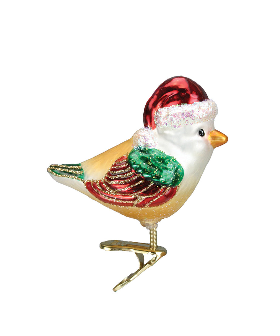 Santa Bird Ornament