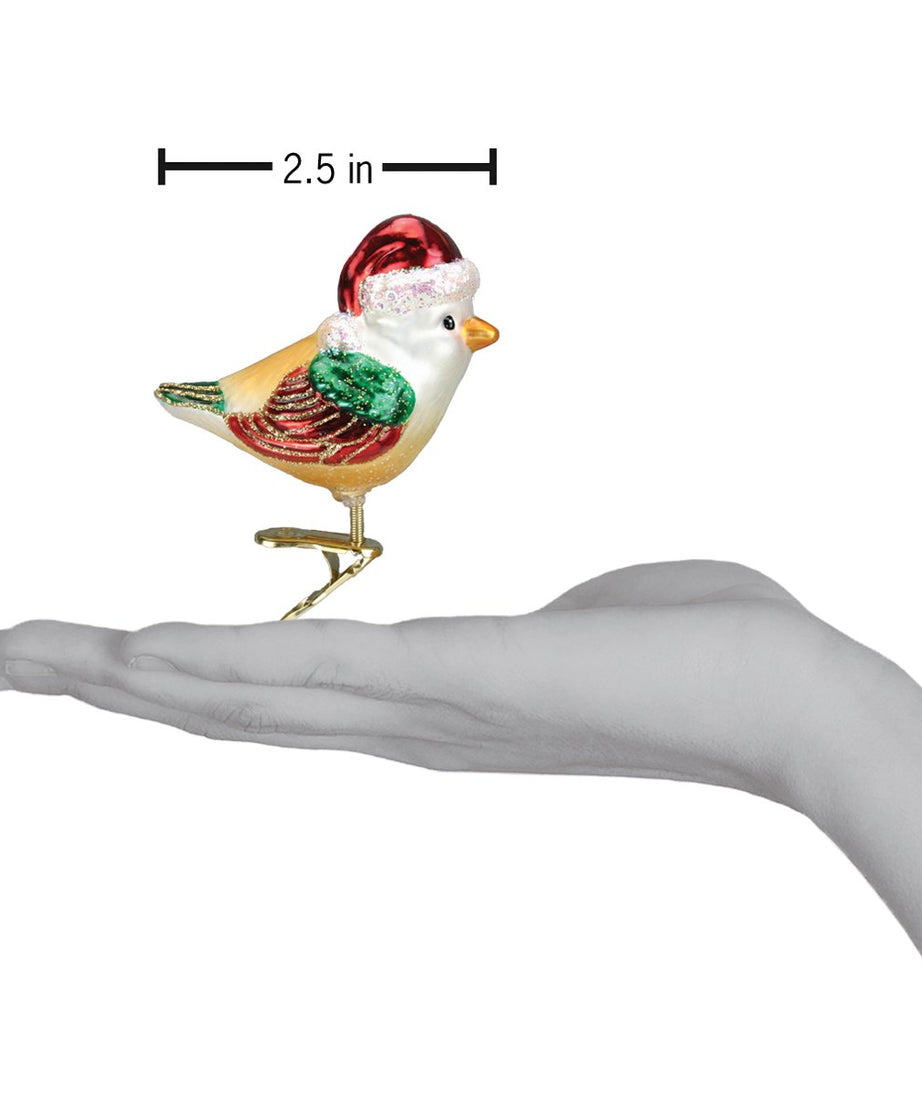 Santa Bird Ornament