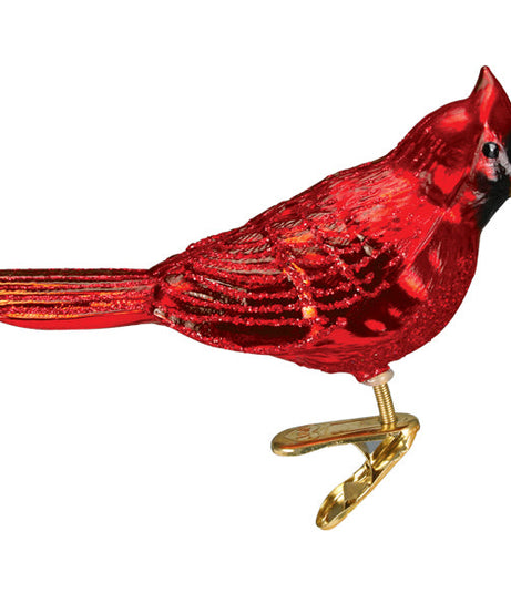 Shiny Red Northern Cardinal Ornament