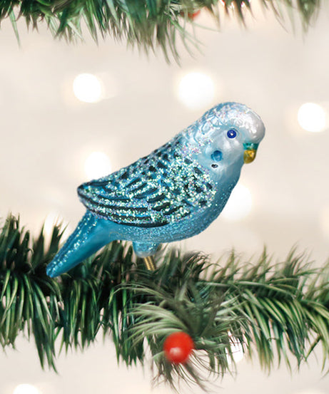 Blue Miniature Parakeet Ornament
