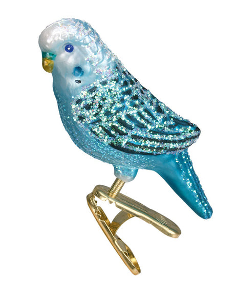 Blue Miniature Parakeet Ornament