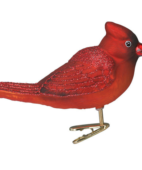 Bright Red Cardinal Ornament