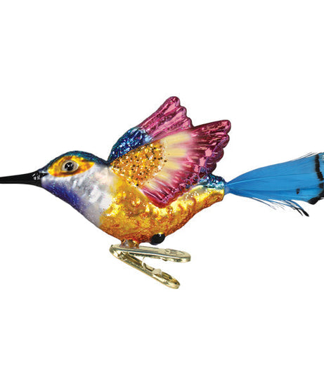 Vibrant Hummingbird Ornament
