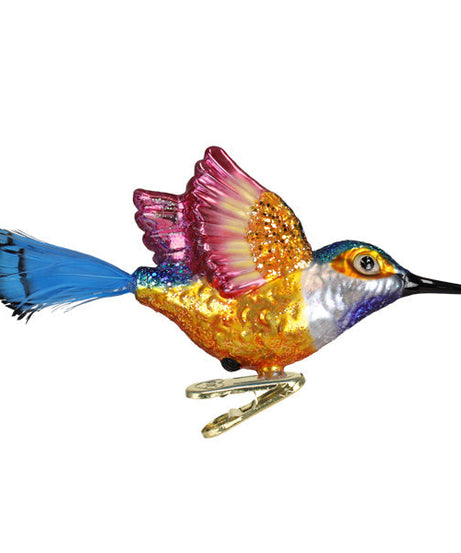 Vibrant Hummingbird Ornament