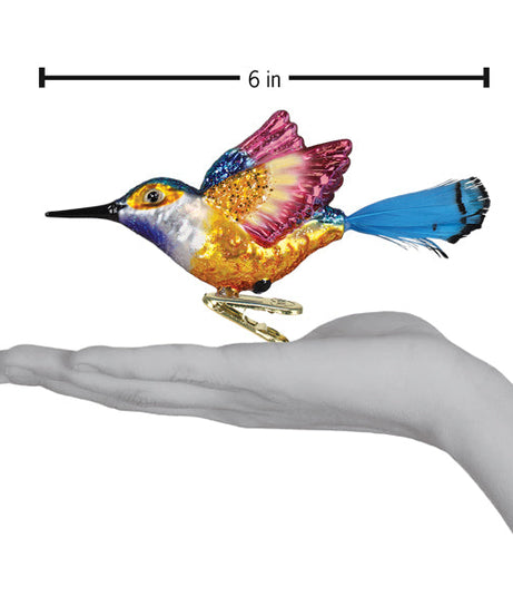 Vibrant Hummingbird Ornament