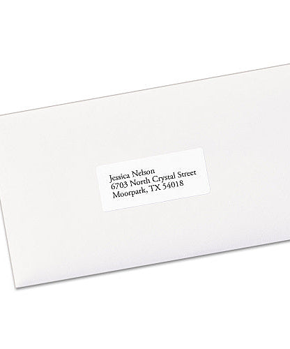 Avery EcoFriendly Mailing Labels, Inkjet/Laser Printers, 1 x 2.63, White, 30/Sheet, 100 Sheets/Pack (48460) - Grazingbelles