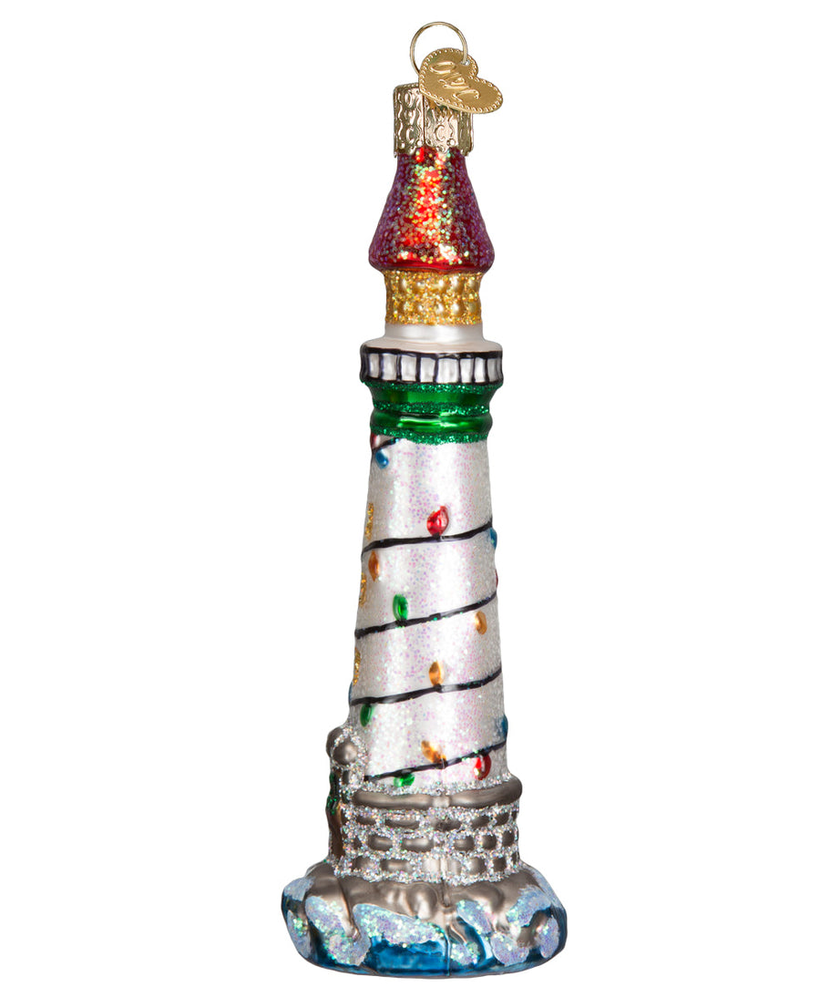 Holiday Lighthouse Ornament