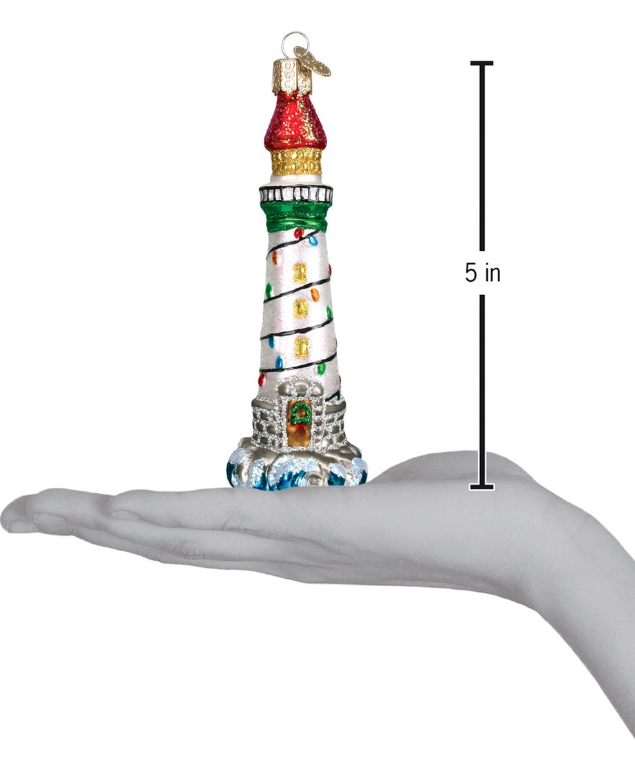 Holiday Lighthouse Ornament