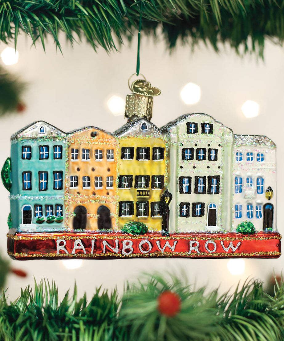 Rainbow Row Ornament