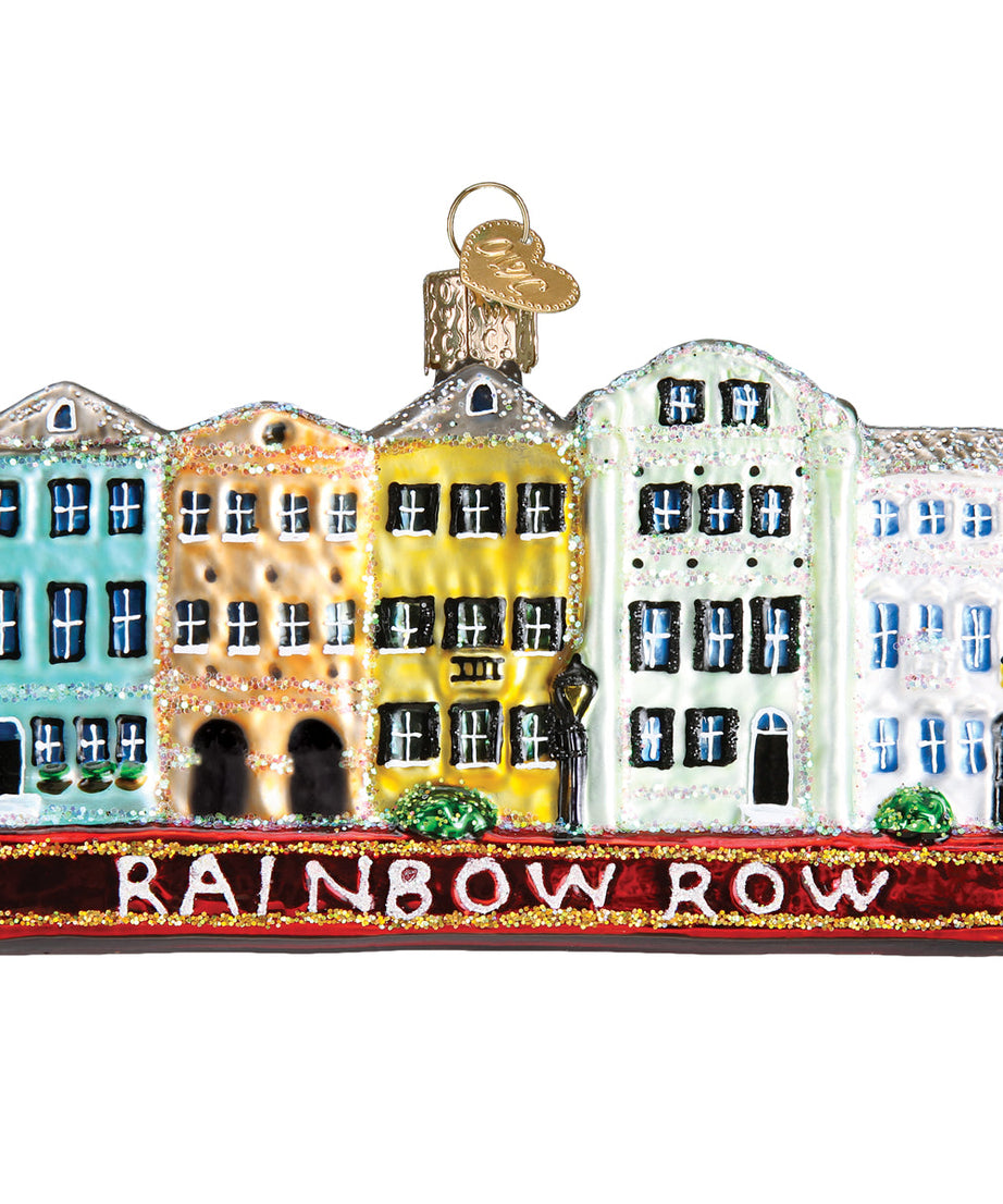 Rainbow Row Ornament
