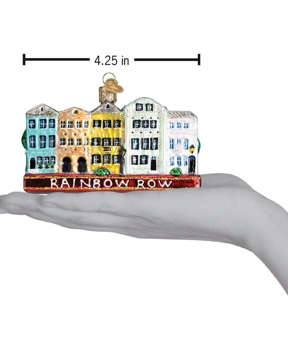 Rainbow Row Ornament